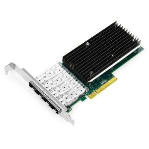 PCI एक्सप्रेस v3.0 x8 10Gigabit क्वाड-पोर्ट इथरनेट सर्भर एडाप्टर JHA-QWC401