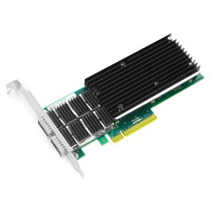 PCIe v3.0 x8 40 گیگابٹ ڈوئل پورٹ سرور ایتھرنیٹ اڈاپٹر JHA-Q40WC201