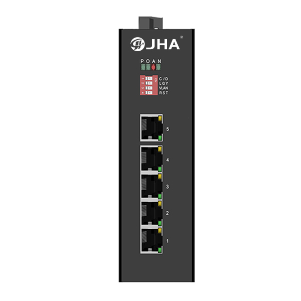 OEM Manufacturer 8 Port Industrial Switch - 5 10/100TX PoE/PoE+ | Unmanaged Industrial PoE Switch JHA-IF05P – JHA
