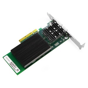 Adaptador de servidor Ethernet de porta dupla PCI Express v3.0 x8 10Gigabit JHA-QWC202