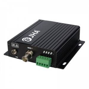 1-kanálový video Tx + 1-kanálový RS 485 dátový Rx optický video vysielač a prijímač JHA-D1TV1RB-20