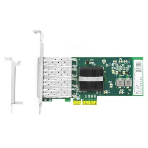 PCIe x4 Gigabit SFP чоргонаи Порт нахи адаптер JHA-GWC401