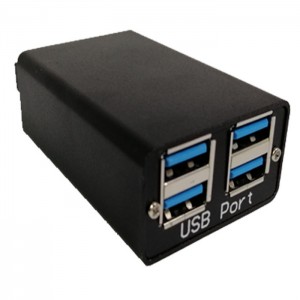 4 پورٹ USB3.0 سے فائبر آپٹک کنورٹر JHA-DU300