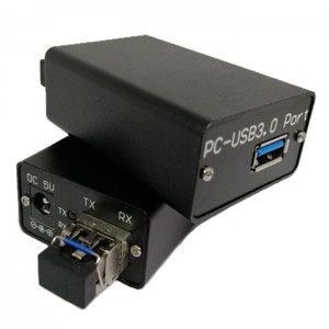 4 порта USB3.0 ў валаконна-аптычны канвэртар JHA-DU300