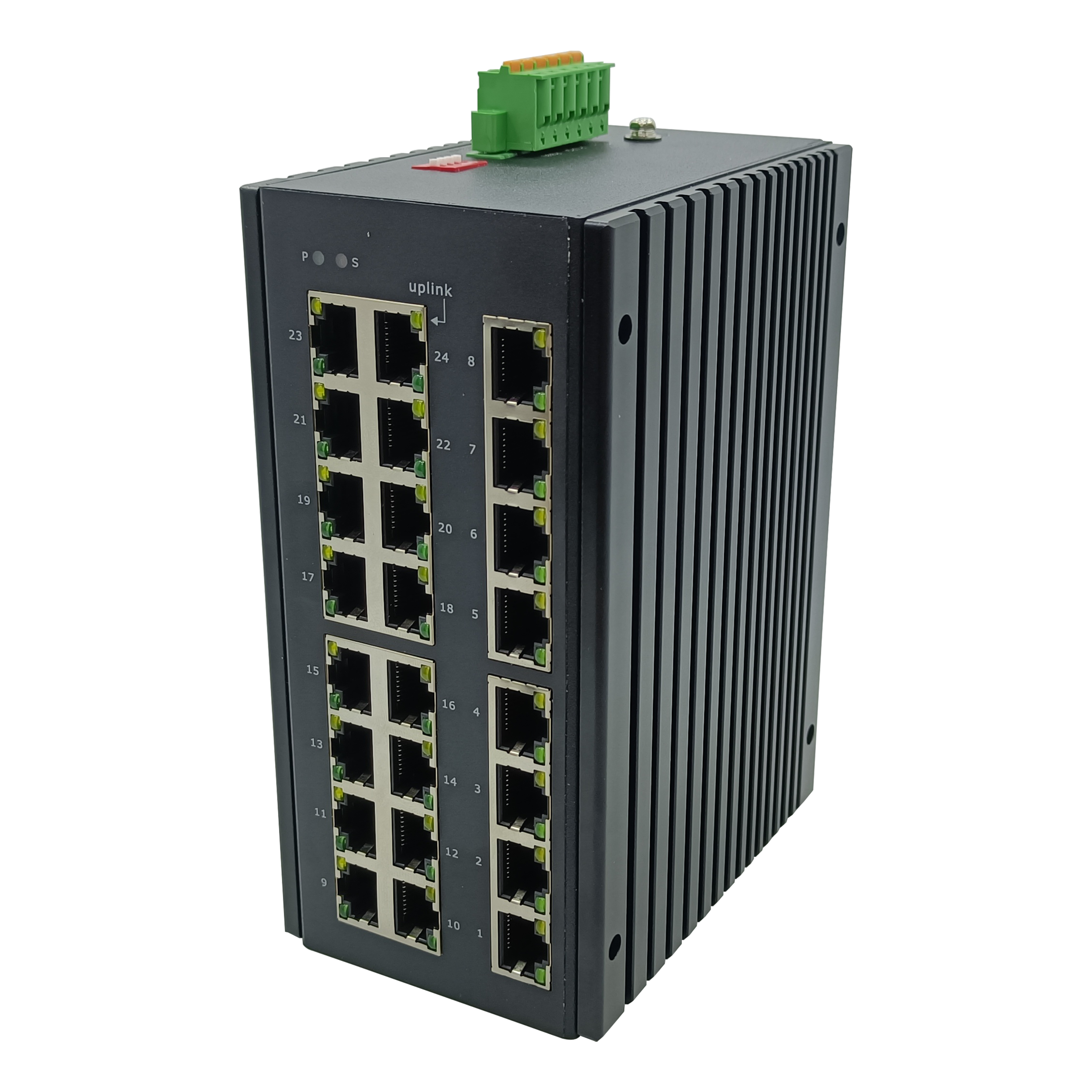 China Wholesale 8 Port Industrial Switch 1000m Suppliers Factories - 24 10/100/1000TX | Unmanaged Industrial Ethernet Switch JHA-IG024H – JHA