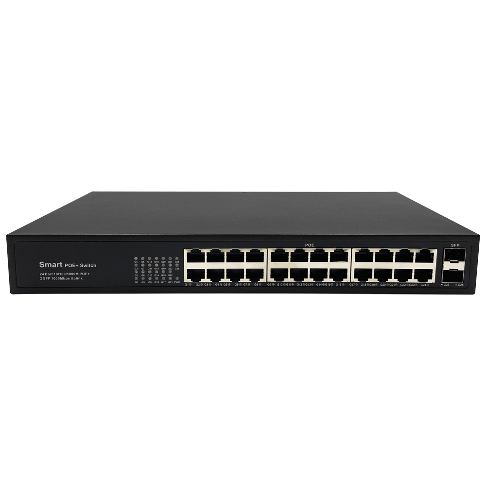 24 Ports Poe Switch L3 Managed with 4*10g SFP+ Optical Fiber Ports Ethernet  Switch - China Poe Switch, Ethernet Switch