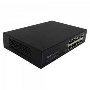 8 prievadai 10/100/1000M PoE + 2 Uplink Gigabit Ethernet prievadas |Išmanusis PoE jungiklis JHA-P40208BMHGW