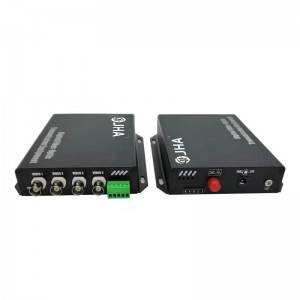 4ch Video Tx + 1ch RS 485 Daten Rx Optesch Video Sender an Empfänger JHA-D4VT1RB-20