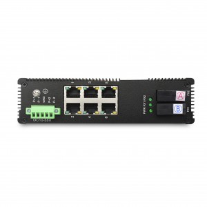 6 10/100TX PoE/PoE+ and 2 100FX | Unmanaged Industrial PoE Switch JHA-IF26HP