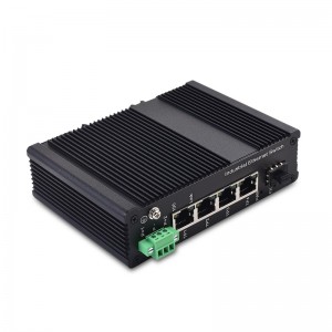 4 10/100TX en 1 100X SFP-slot |Onbeheerde industriële Ethernet-switch JHA-IFS14H