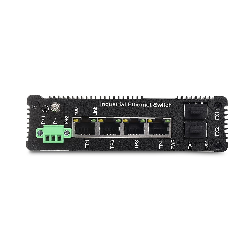 Well-designed Fiber Optic Poe Ethernet Switch - 4 10/100TX and 2 100X SFP Slot | Unmanaged Industrial Ethernet Switch JHA-IFS24H – JHA