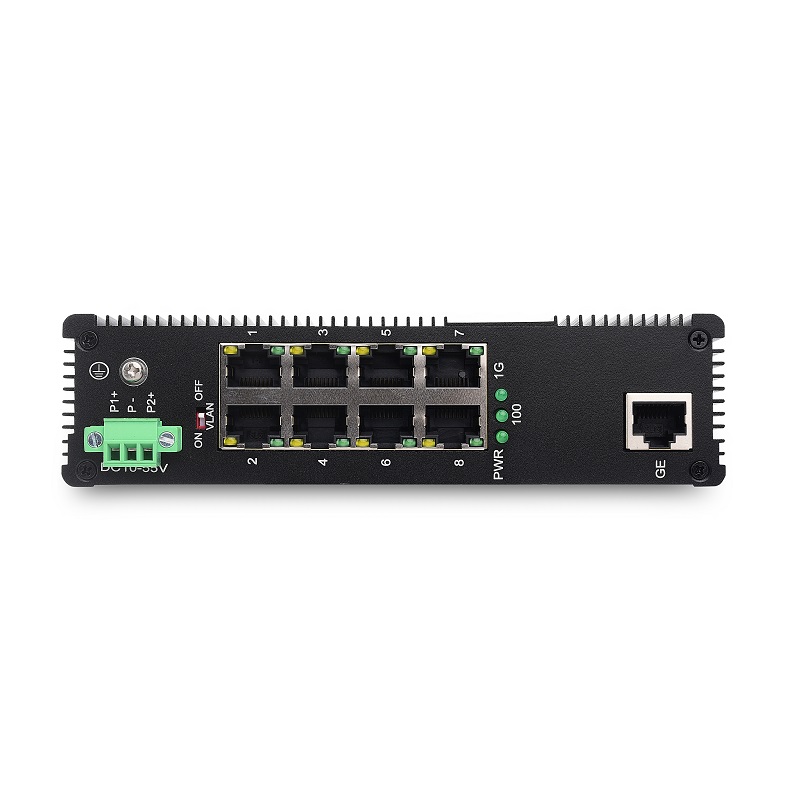 Wholesale China 2*1000 Sfp Managed Industrial Switch Dc: 12-36v Quotes Manufacturer - 1 10/100/1000TX and 8 10/100TX | Unmanaged Industrial Ethernet Switch JHA-IG1F8H – JHA