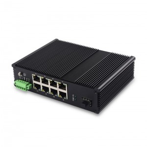8 10/100/1000TX og 1 1000X SFP Slot |Uadministreret industriel Ethernet-switch JHA-IGS18H