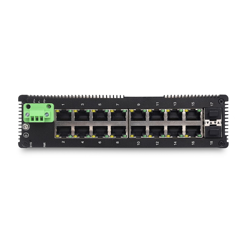 Wholesale China Ethernet Managed Industrial Factory Suppliers - 16 10/100/1000TX And 2 1000X SFP Slot | Unmanaged Industrial Ethernet Switch JHA-IGS216H – JHA
