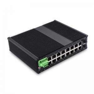16 10/100/1000TX Kaj 2 1000X SFP Slot |Neadministrata Industria Ethernet Ŝaltilo JHA-IGS216H