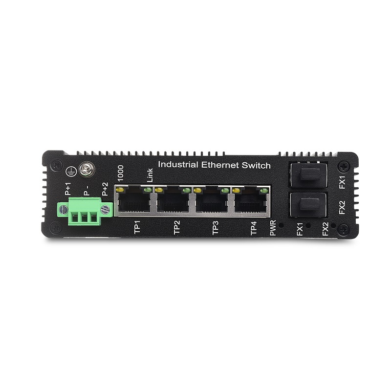 Wholesale China Fiber Port Industrial Switch Factory Suppliers - 4 10/100/1000TX and 2 1000X SFP Slot | Unmanaged Industrial Ethernet Switch JHA-IGS24H – JHA