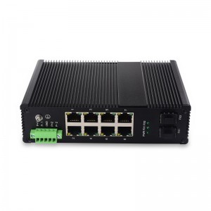 8 10/100/1000TX жана 2 1000X SFP Slot |Башкарылбаган Industrial Ethernet Switch JHA-IGS28H