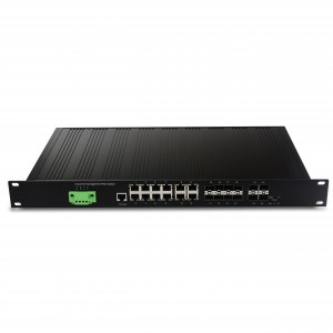 Rackmount dolandyrylýan L2 Senagat Ethernet Switch 12 Port |JHA-MIGS1212H