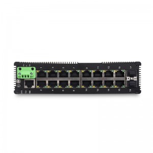 16 10/100/1000TX And 2 1000X SFP Slot | Managed Industrial Ethernet Switch JHA-MIGS216H