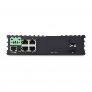 4 10/100/1000TX an 2 1000X SFP Slot |Géréiert Industriell Ethernet Schalter JHA-MIGS24H