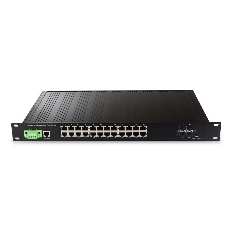 Wholesale China Sfp Fiber Switch Suppliers Factories - 4*1000Base-X+24*10/100/1000M Base-T, Managed Industrial Ethernet Switch JHA-MIGS4024H – JHA