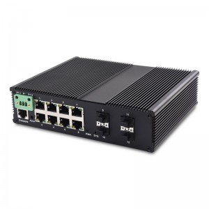 8 10/100/1000TX e 4 ranura SFP 1000X |Switch Ethernet industrial administrado JHA-MIGS48H
