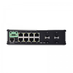 8 10/100/1000TX and 4 1000X SFP Slot | Managed Industrial Ethernet Switch JHA-MIGS48H