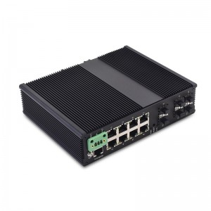 2 ranuras 10G SFP+ y 4 ranuras SFP 1000X y 8 10/100/1000TX |Conmutador Ethernet industrial gestionado JHA-MIW2GS48H