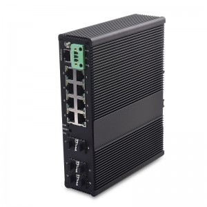 2 10G SFP+ slot a 4 1000X SFP slot a 8 10/100/1000TX |Riadený prepínač priemyselného Ethernetu JHA-MIW2GS48H