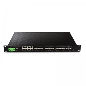 4 Slot 10G SFP+ și 24 Slot 1000X SFP și 8 10/100/1000TX |Comutator Ethernet industrial gestionat JHA-MIW4GS2408H
