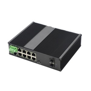 8 10/100/1000TX PoE/PoE+ At 4 1G/10G SFP+ Slot |L2/L3 Industrial PoE Switch JHA-MIWS4G08HP