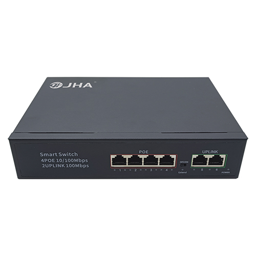 Wholesale China Made in China 10/100/1000m 8 Port Gigabit Industrial Poe Switch Quotes Manufacturer - 4*10/100Mbps PoE port +2*10/100mbps RJ45 Uplink port  | Smart PoE Switch JHA-P10204CBMH –...