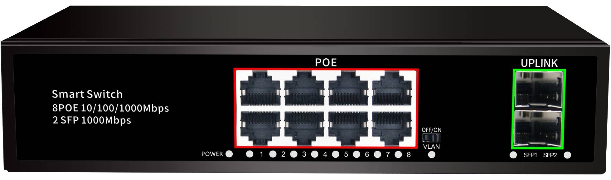 8 portlu PoE Switch-in tətbiq olunan mühitinə giriş