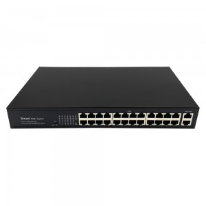 24 වරායන් 10/100M PoE+2 Uplink Gigabit Ethernet Port |Smart PoE ස්විචය JHA-P302024CBMHGW