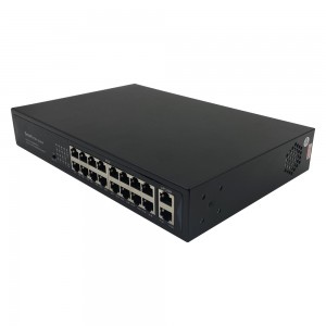 16 Ports 10/100M PoE+2 Uplink Gigabit Ethernet Port | Smart PoE Switch JHA-P302016CBMHGW