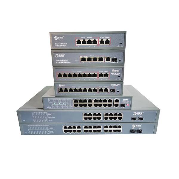 Tecnologia JHA: commutadors PoE passius per a 4 i 8 ports amb dos ports d'enllaç ascendent