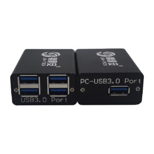 ממיר 4 יציאות USB3.0 לסיבים אופטיים JHA-DU300