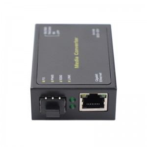 1 10/100/1000TX a 1 1000X SFP slot |Mini Fiber Media Converter JHA-GS11M