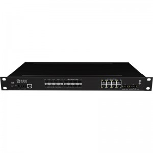 16*1000Base-X+8*10/100/1000Base-T, Managed Industrial Ethernet Switch JHA-MIGS1608-1U