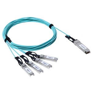 QSFP+/4-SFP+ активни оптични кабели JHA-QSFP-4SFP-40G-AOC