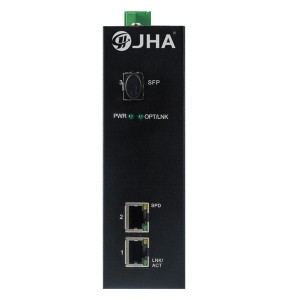 2021 Stil Ġdid Ċina 1 SFP Port 2 RJ45 Ethernet 10/100/1000m Gigabit Fiber għal RJ45 Konvertitur SFP Media Converter