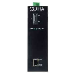 Reasonable price 8 Port Industrial Switch 1000m - 1 10/100TX and 1 100FX | Industrial Media Converter JHA-IF11  – JHA