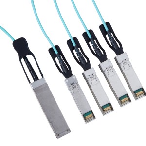 Reasonable price Multimode Active Optical Cable - QSFP+/4-SFP+ Active Optical Cables JHA-QSFP-4SFP-40G-AOC – JHA