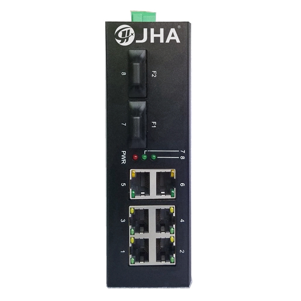 Good Quality Industrial Ethernet Switch – 6 10/100TX and 2 100FX | Unmanaged Industrial Ethernet Switch JHA-IF26 – JHA