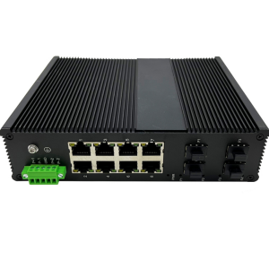 13-port Unmanaged Industrial Ethernet Switch, with 4 1000Base-X SFP Slot and 8 10/100/1000Base-T(X) Ethernet Port