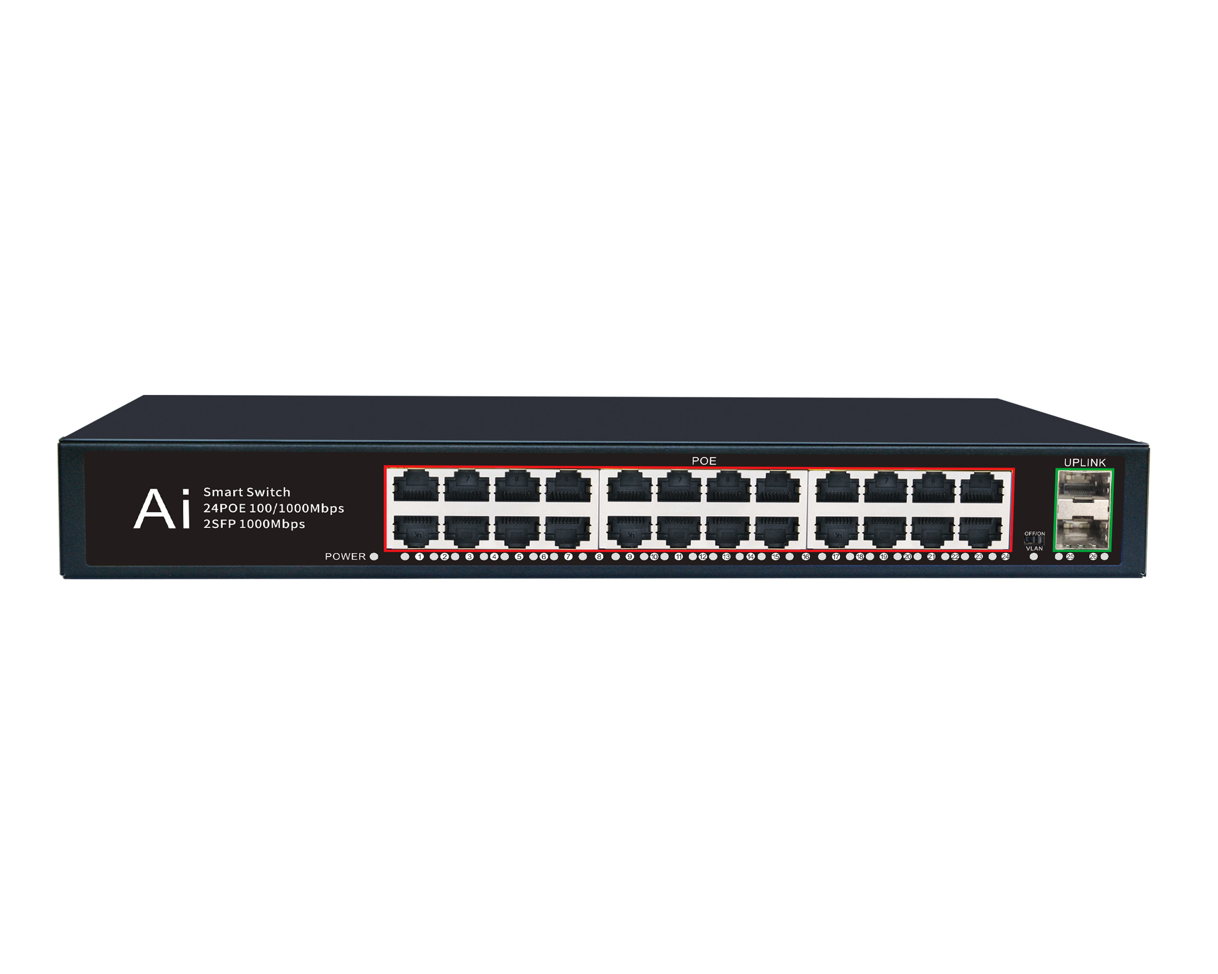 Can a POE switch transmit a distance of 250 meters?