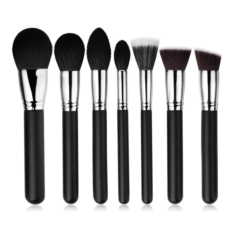 7PCS Black Makeup Eye Face Shadow Beauty Brush Set Featured Image