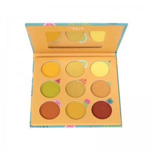 9 Colors Long Lasting Blendable Warm Eye Shadows Glitter Makeup Kit