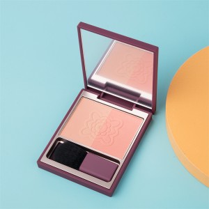 Factory wholesale Matte Blush - Long-Lasting Pigment 2 Shade Blush Palette with Brush – JIALI