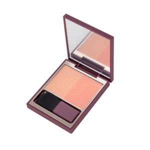 Long-Lasting Pigment 2 Shade Blush Palette with Brush